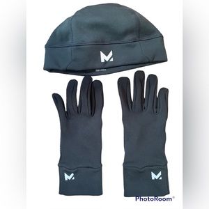 Mission Womens RadiantActive Performance Beanie Glove Set in Black